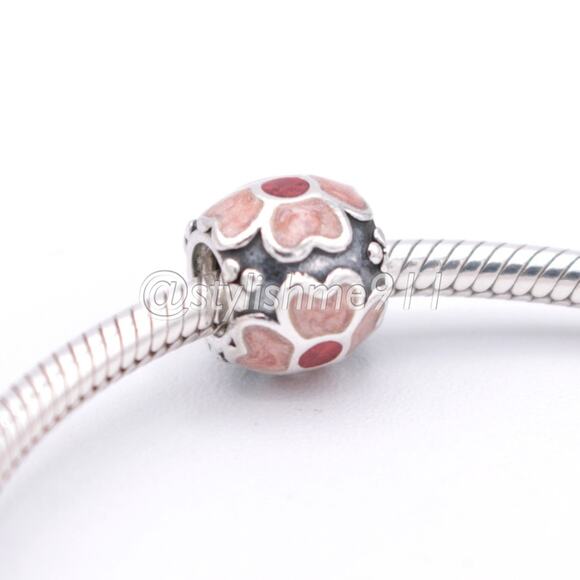 Authentic PANDORA Red Daisy Charm - 790433ER - Picture 4 of 9